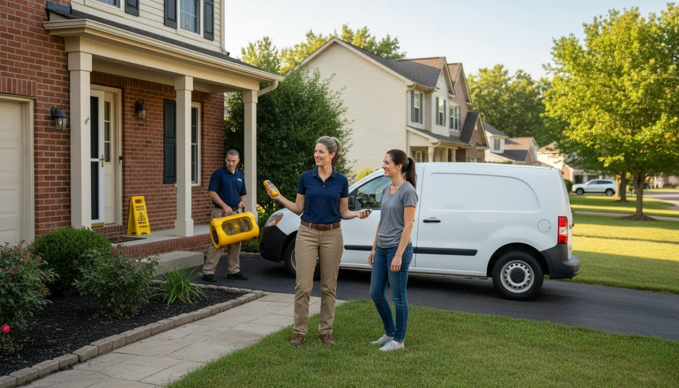 Residential water damage restoration in Milton, NC